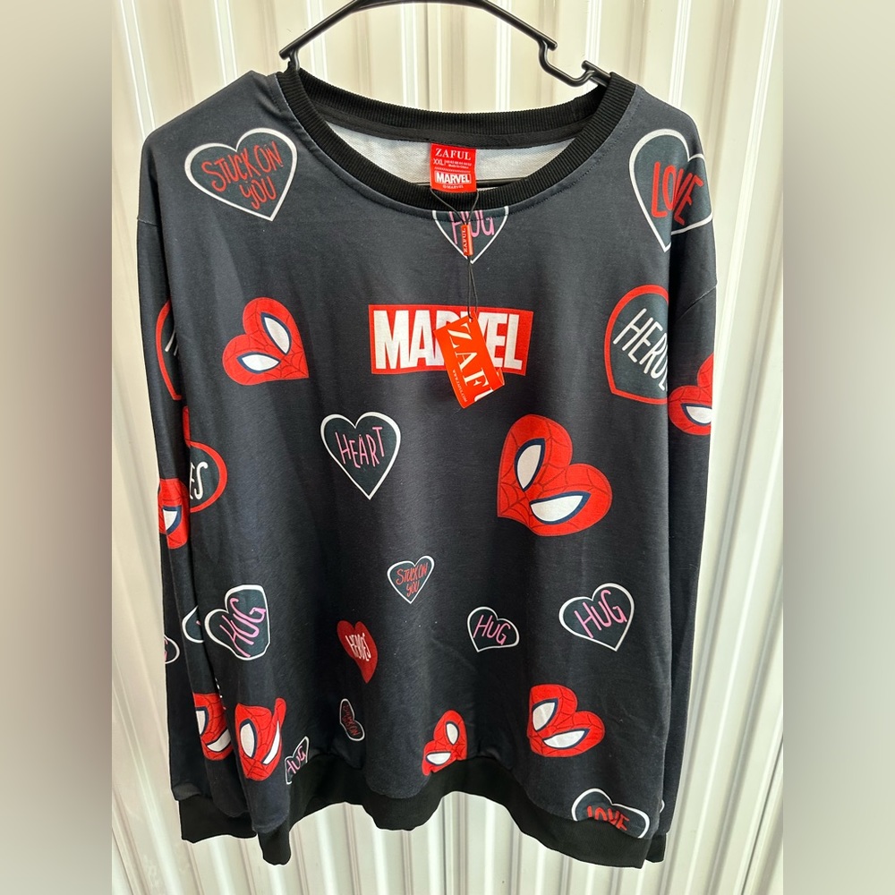 Zaful Marvel Spider-Man Pullover Sweater XXL